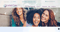 Desktop Screenshot of ladys-care.com